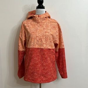 Outdoor Voices Rectrek Anorak Jacket in Pebbled Adobe/Canyon Orange Size S